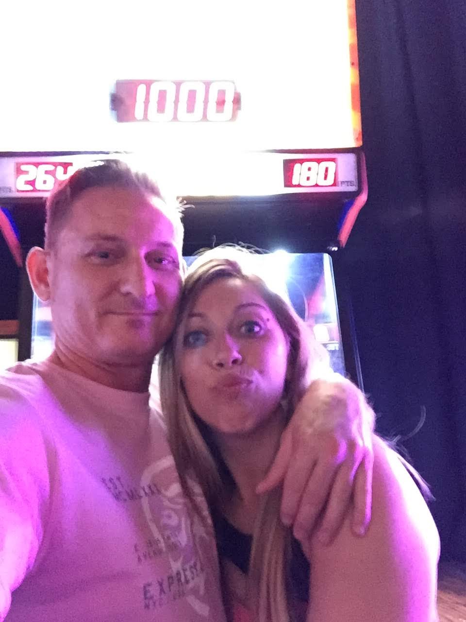 Justin and Shaina sharing a night out