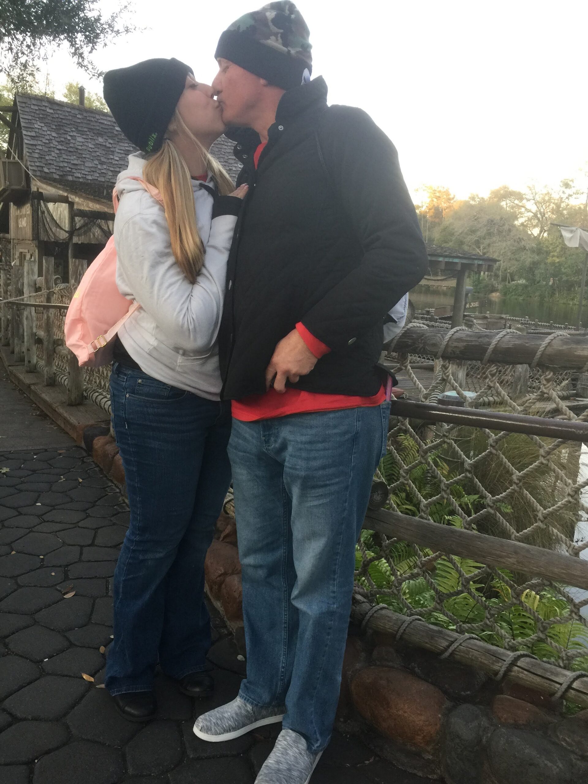 Justin and Shaina together outdoors