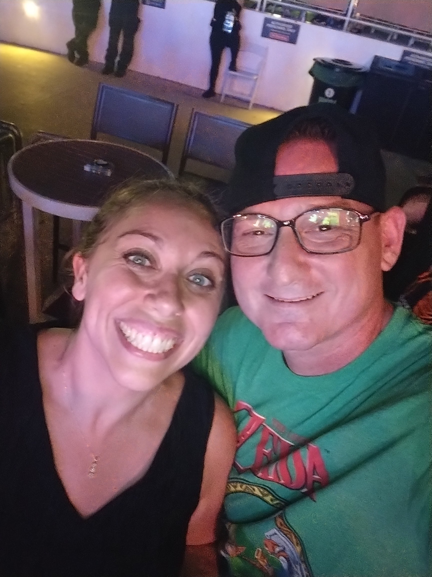 Justin and Shaina sharing a candid night out